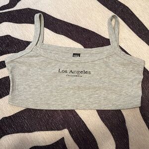 Gray Los Angeles Crop Top